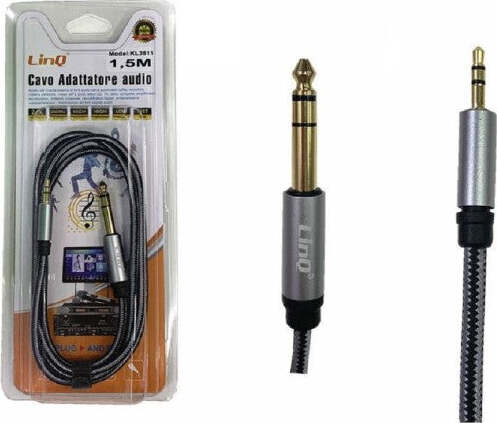Cavo-Adattatore-Audio-Jack-3,5mm-–-Jack-6,35mm-1,5-Mt-Per-Microfoni-Mixer-Kl3611