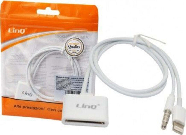 Cavo Adattatore Di Carica Per Iphone 30-pin Lightning + Jack Audio 3,5mm Ip-7746 Elettronica/Home Audio e Hi-Fi/Accessori/Cavi/Cavi ottici Trade Shop italia - Napoli, Commerciovirtuoso.it