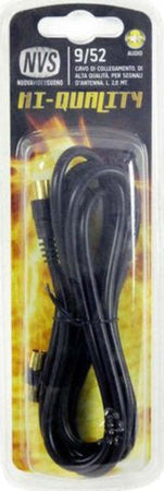 Cavo-antenna-Nvs-9-52-Cavo-Antenna-Hi-Quality-9-52-con-Adattatore-Blac