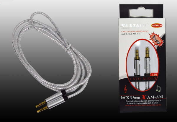 Cavo-Audio-Jack-3,5mm-Am/am-1,5mt-Prolunga-Aux-Per-Smartphone-Maxtech-Aux2-mm1.5m