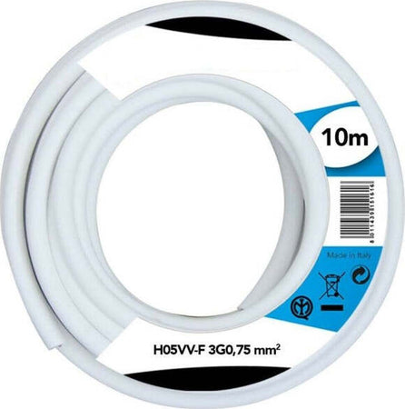 Cavo-Elettrico-Prolunga-10mt-3g0,75-Mm-H05vv-f-Matassa-Filo-Elettrico-Bianco