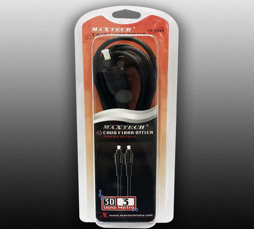 Cavo Fibra Ottica Da 3 Metri Digital Surround Audio Digitale 3d Maxtech Fo-d003 Elettronica e telefonia > Accessori Audio e Video > Cavi Audio e Video Trade Shop italia - Napoli, Commerciovirtuoso.it