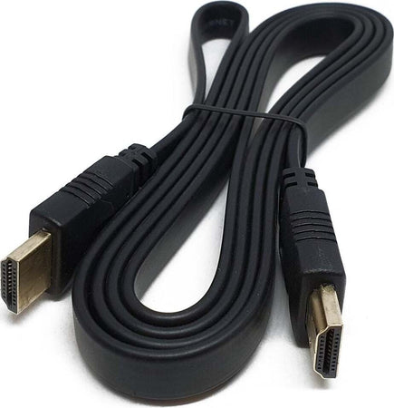 Cavo HDMI Maschio Maschio Flate Piatto Schiacciato 1,5 Metri per PC Monitor Notebook DVR Decoder Proiettore