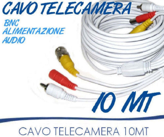 CAVO PROLUNGA TELECAMERA RCA BNC AUDIO VIDEO ALIMENTAZIONE 10 20 30 50 METRI Elettronica/Home Cinema TV e video/Accessori/Cavi/Connettori RCA Trade Shop italia - Napoli, Commerciovirtuoso.it