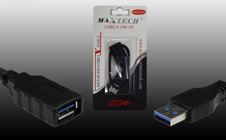 Cavo Prolunga Usb 2.0 0.2mt Maschio A Femmina Per Pc Computer Maxtech Usb2.0f-m0.2m Elettronica/Informatica/Accessori/Cavi e accessori/Cavi/Cavi USB Trade Shop italia - Napoli, Commerciovirtuoso.it