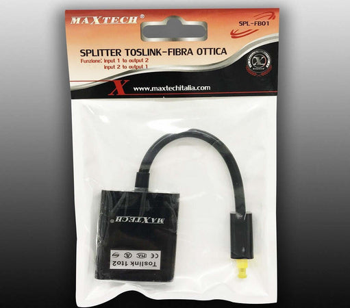 Cavo Splitter Sdoppiatore Audio Fibra Ottica Maschio 2 Ingressi Femmina Maxtech Spl-fb01 Elettronica e telefonia > Accessori Audio e Video > Cavi Audio e Video Trade Shop italia - Napoli, Commerciovirtuoso.it