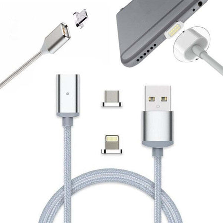 Cavo Usb In Nylon Magnetico Charge E Sync Con Adattatori Android E Ios Elettronica/Informatica/Accessori/Cavi e accessori/Cavi/Cavi USB Trade Shop italia - Napoli, Commerciovirtuoso.it