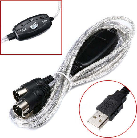 Cavo Usb Interfaccia Midi Adattatore In Out Pc Audio Tastiera/expander Elettronica/Home Cinema TV e video/Accessori/Cavi/Cavi USB Trade Shop italia - Napoli, Commerciovirtuoso.it