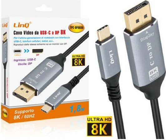 Cavo Video Adattatore Da Type-c A Dp Display Port Ultra Hd 8k 1,8 Mt Tpc-dp8k60 Elettronica/Cellulari e accessori/Accessori/Caricabatterie/Caricabatterie portatile Trade Shop italia - Napoli, Commerciovirtuoso.it