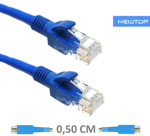 Cavo di rete 0,50 Cm CAT 6 NEWTOP