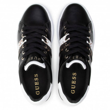 Guess Sneakers Donna Fl5reeele12 Lacci Suola In Gomma Scarpa Casual Sportiva Da Ginnastica Fashion Sneaker Logo Laterale Plateau 2,5 Cm