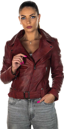 Cel---Chiodo-Donna-Bordeaux-in-vera-pelle