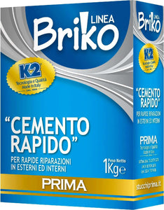 Cemento rapido in polvere Briko K2 per fissaggio rapido Fai da te/Prodotti per la costruzione/Materiali da costruzione/Materie prime per la costruzione/Cemento La Zappa - Altamura, Commerciovirtuoso.it
