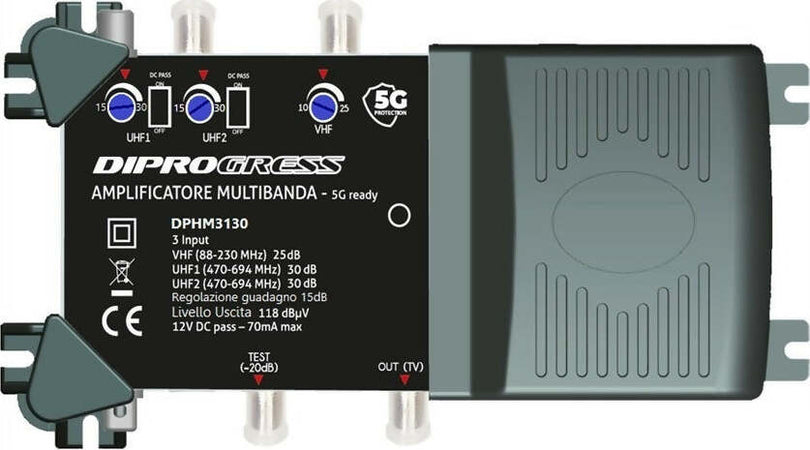 Centralino-amplificatore-multibanda-da-interno-3-Ingressi-1xVHF+2xUHF-Filtro-LTE-5G-DIPROGRESS-DPHM3130
