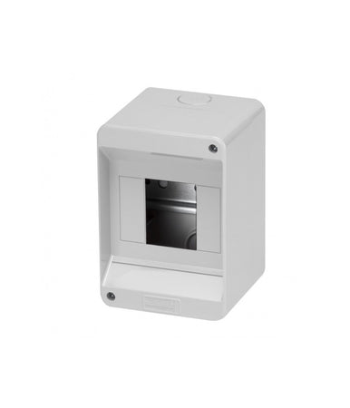 Centralino Da Parete Esterno 4 Moduli Senza Portello Ip20 13x9x8.5cm Grigio Fg14012