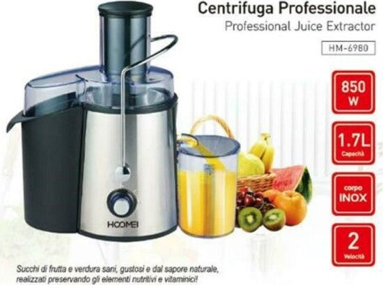 Centrifuga-Estrattore-Di-Succo-Frutta-Verdura-850-Watt-1,7-Lt-Hoomei-Hm-6980