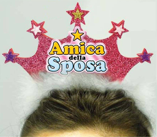 Cerchietto Glitter Con Corona Di Stelle E Scritta “amica Della Sposa” Addio Al Nubilato Party Salute e cura della persona/Erotismo e contraccezione/Sex toys/Gadget per addio al nubilato e al celibato Kondorama - Martinsicuro, Commerciovirtuoso.it