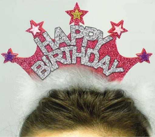Cerchietto Glitter Con Corona Di Stelle E Scritta “happy Birthday” Compleanno Casa e cucina/Hobby creativi/Articoli per feste e compleanni/Cappellini maschere e accessori/Cappelli Kondorama - Martinsicuro, Commerciovirtuoso.it