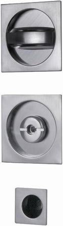 Kit con Serratura per Porte Scorrevoli, Cromo Satinato VI.TEL. E0374N 51