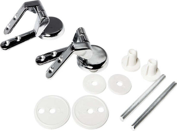 Cerniere Cromate Metallo Per Sedile Coprivaso Tavoletta WC Copriwater Supporti Agganci Staffe Fai da te/Attrezzature per cucine e bagni/Attrezzature per bagni/Sedili WC Ogomondo - Martina Franca, Commerciovirtuoso.it