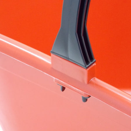 Cesto agricolo con manico oscillante in plastica per raccolta frutta