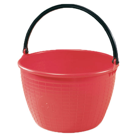 Cesto agricolo con manico oscillante in plastica per raccolta frutta