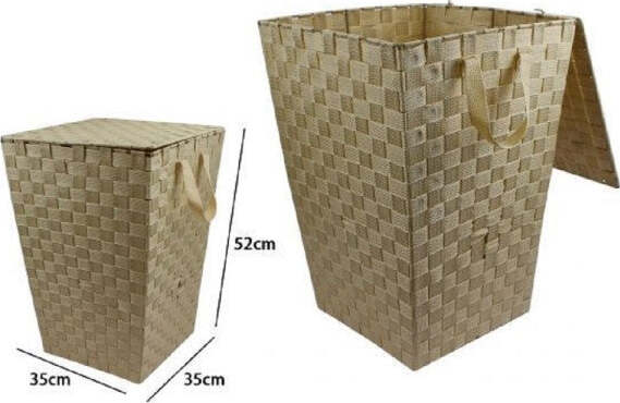 Cesto-Cestino-Portatutto-Portaoggetti-Bagno-Casa-Coperchio-35-X-52cm-79105-Beige