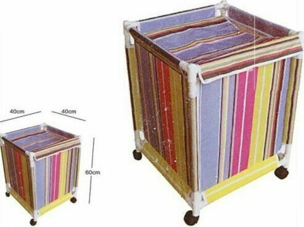 Cesto-Contenitore-Porta-Biancheria-Bucato-Con-Ruote-Rotelle-Panni-Sporchi-Bagno