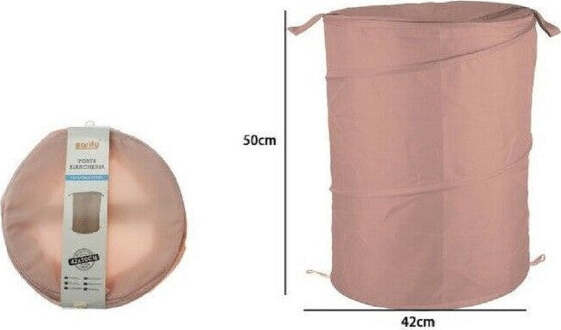Cesto-Contenitore-Porta-Biancheria-Bucato-Giochi-Pieghevole-42-X-50cm-Rosa-79851