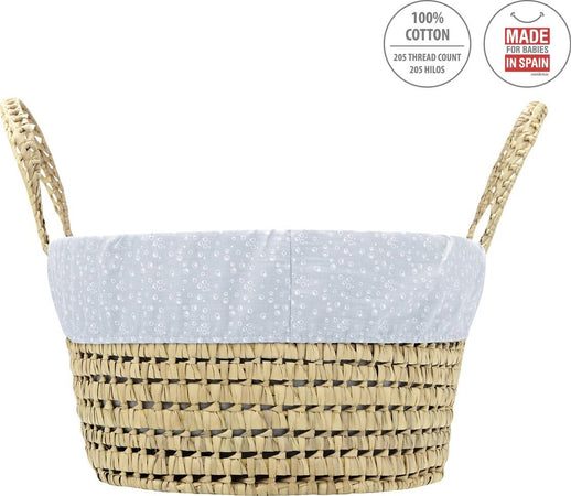 Cesto Di Mosê Une Be Ocean Grigio 39X80X25 Cm Casa e cucina/Arredamento/Cameretta bambini/Lettini per neonati e bambini/Culle/Culla da trasporto La Casa Del Bebè - Napoli, Commerciovirtuoso.it