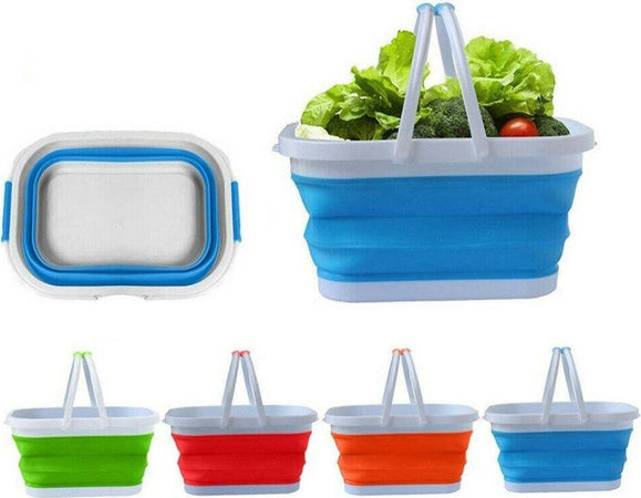 Cesto Pieghevole In Silicone Multiuso Bagno Cucina Pic Nic Alimenti 38x27x19cm Casa, arredamento e bricolage > Cucina > Accessori cucina Trade Shop italia - Napoli, Commerciovirtuoso.it