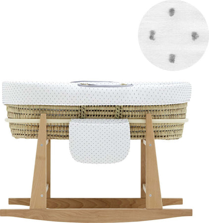 Cestone Mio Cuco+P.CesTaglia  Legno Los Angeles Grigio 49X86X61 Cm Casa e cucina/Arredamento/Cameretta bambini/Lettini per neonati e bambini/Culle basculanti La Casa Del Bebè - Napoli, Commerciovirtuoso.it