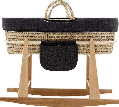 Cestone Mio Cuco+P.CesTaglia  Legno Texas Grigio/Fiori 49X86X61 Cm Casa e cucina/Arredamento/Cameretta bambini/Lettini per neonati e bambini/Culle basculanti La Casa Del Bebè - Napoli, Commerciovirtuoso.it