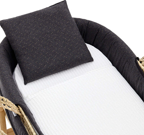 Cestone Mio Cuco+P.CesTaglia  Legno Texas Grigio/Fiori 49X86X61 Cm Casa e cucina/Arredamento/Cameretta bambini/Lettini per neonati e bambini/Culle basculanti La Casa Del Bebè - Napoli, Commerciovirtuoso.it