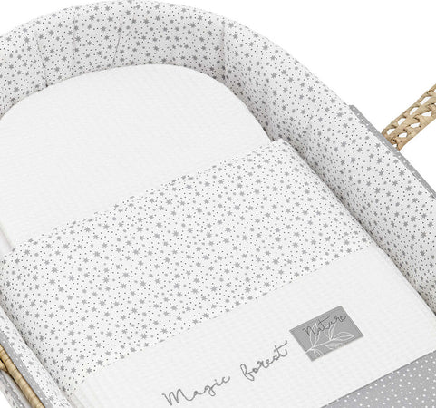 Cestone Palma Foderato Une Forest Grigio 39X80X25 Cm Casa e cucina/Arredamento/Cameretta bambini/Lettini per neonati e bambini/Culle/Culla da trasporto La Casa Del Bebè - Napoli, Commerciovirtuoso.it