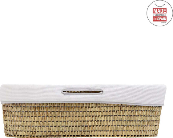 Cestone Palma Foderato Une Sky Grigio 39X80X25 Cm Casa e cucina/Arredamento/Cameretta bambini/Lettini per neonati e bambini/Culle/Culla da trasporto La Casa Del Bebè - Napoli, Commerciovirtuoso.it