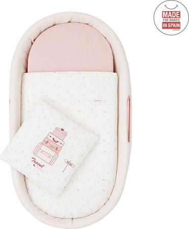 Cestone Palma Foderato Une Sky Rosa 39X80X25 Cm Casa e cucina/Arredamento/Cameretta bambini/Lettini per neonati e bambini/Culle/Culla da trasporto La Casa Del Bebè - Napoli, Commerciovirtuoso.it