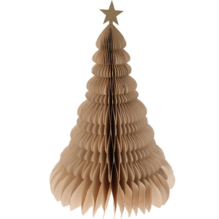 Alberello di Natale in carta, decorazione natalizia per interno, da 40 cm