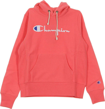 CHAMPION-Felpa-Cappuccio-Donna-Hooded-Sweatshirt-Pink-da-donna