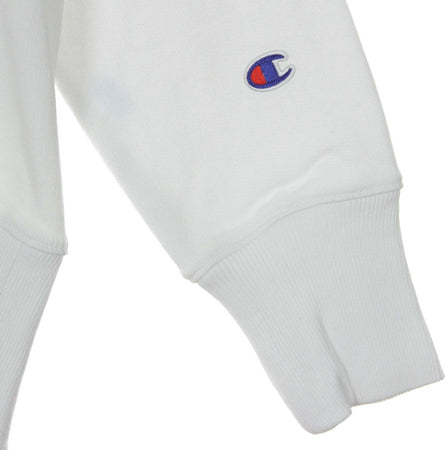 CHAMPION-Felpa-Cappuccio-Uomo-Hooded-Sweatshirt-White-da-uomo