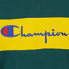 CHAMPION-Felpa-Girocollo-Uomo-Colour-Block-Kangaroo-Pocket-Reverse-Weave-Green/yellow-da-uomo