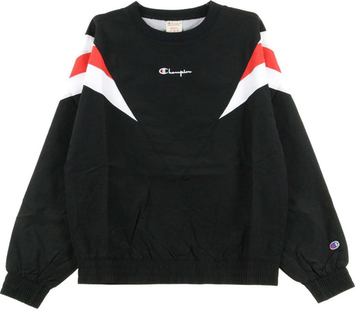 CHAMPION-Felpa-Girocollo-Uomo-Crewneck-Sweater-Black/white-da-uomo