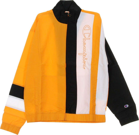 CHAMPION-Giacca-a-Vento-Uomo-Full-Zip-Top-Light-Orange/black/white-da-uomo