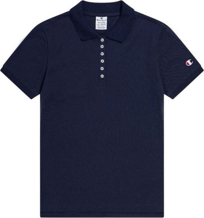 Champion-Legacy-Icons-Tonal-Logo-Polo-W-Light-Pique-S/S,-Blu-Marino,-Donna