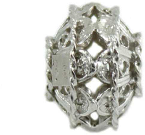 Charm in argento bottone filigrana sarda per bracciale base Filu & Trama