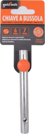 Chiave-A-Bussola-6/7mm-Tubolare-Esagonale-Doppia-Per-Rimozione-Candele-Auto-94783