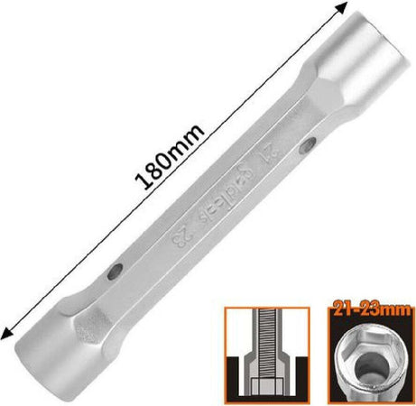 Chiave A Bussola Tubo Esagonale Da 180 Mm Doppie Bocche Esagonali 21-23 Mm 97555 Fai da te/Utensili elettrici e a mano/Utensili a mano/Chiavi e chiavi inglesi/Chiavi a bussola Trade Shop italia - Napoli, Commerciovirtuoso.it