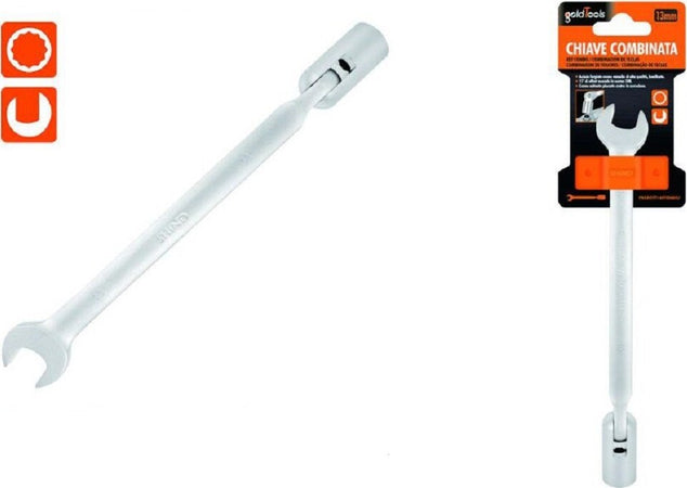 Chiave Combinata 13mm Fissa E A Bussola Poligonale Con Snodo Cromo Vanadio 97561 Fai da te/Utensili elettrici e a mano/Utensili a mano/Chiavi e chiavi inglesi/Chiavi combinate Trade Shop italia - Napoli, Commerciovirtuoso.it