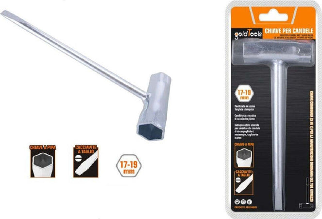 Chiave Combinata Per Candele A Pipa 17-19 Mm Cacciavite A Taglio Motoseghe 57259 Fai da te/Utensili elettrici e a mano/Utensili a mano/Chiavi e chiavi inglesi/Chiavi a tubo Trade Shop italia - Napoli, Commerciovirtuoso.it