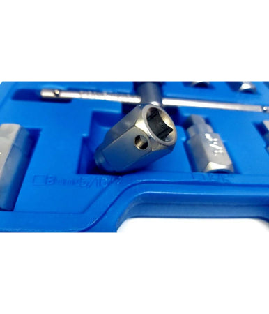 Chiave Del Carter Quadrato Ed Esagonale Set 12 Pezzi Chiavi Universali A Bussola